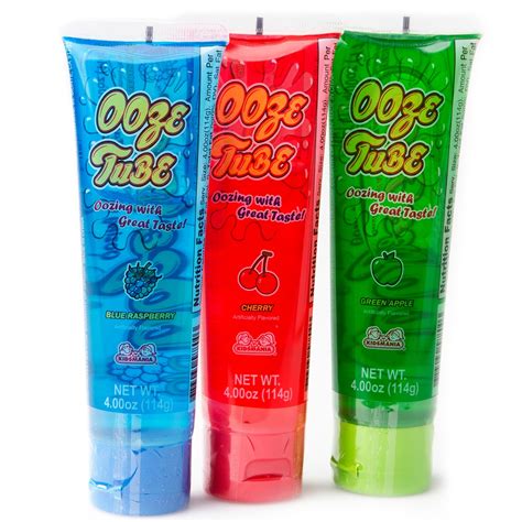 Set Of 3 Kidsmania 4Oz Ooze Tubes - Deliciously Sour Flavors - Blue Raspberry, Cherry, Green Apple - Great For Parties, Birthdays, Stocking Stuffers, And Much More (3) 312. . Ooze tube near me